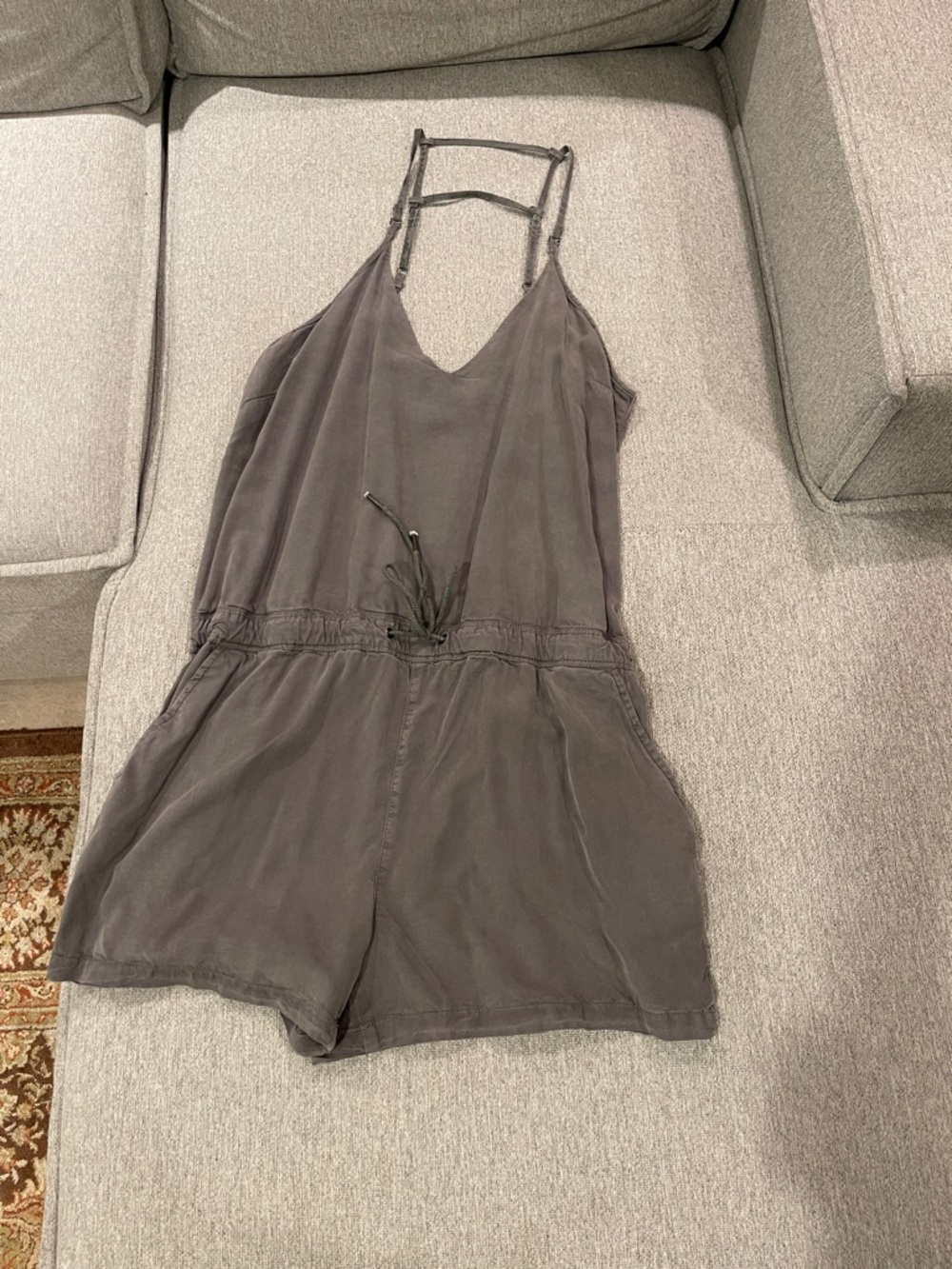 Blank NYC Gray Sleeveless Romper